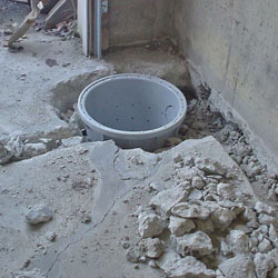 Placing a sump pit in a Sharbot Lake home