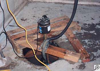A Castleton sump pump system that failed and lead to a basement flood.