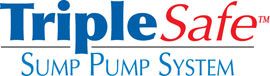 Sump pump system logo for our TripleSafe™, available in areas like Tyendinaga