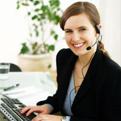 A disaster restoration customer service expert in Tweed manning the phones