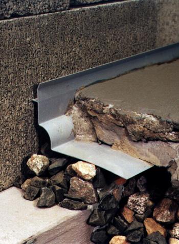 below foundation slab drain system for installing a French drain in Verona