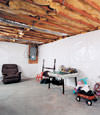 CleanSpace® basement wall vapor barrier installed in Deseronto