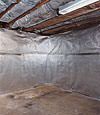 An energy efficient radiant heat and vapor barrier for a Gananoque basement finishing project